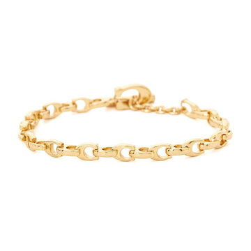 Coach Signature Women's Chain Bracelet 376745 GLD 710 150508898 [P]