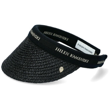 HELEN KAMINSKI 25FW ビアンカ8 バイザー サンキャップ HAT52204 チャコール ブラック ロゴ 150509151