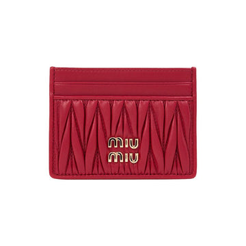 MIU MIU 5MC076 AFPP F0011 SS26 女性 マテラッセ ナパ カードケース 150514714 [P]