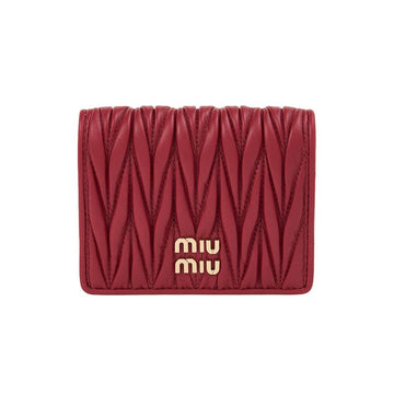MIU MIU 5MV204 AFPP F0011 SS26 レディース マテラッセ ナパ 二つ折り財布 150536470 [P]