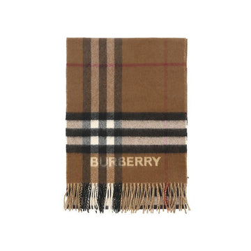 BURBERRY Weit kariertes Kaschmir-Fransen-Tuch A7026 150538028