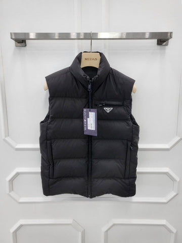 Prada Triangle Logo Re-Nylon Padded Down Vest 46 150543684