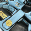 CHANEL Lettering Patch Velcro Strap Sandalen 35.5 150546210 [P]