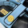CHANEL Lettering Patch Velcro Strap Sandalen 35.5 150546210 [P]