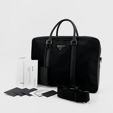 Prada Re-Nylon Saffiano Briefcase Tote Bag 2ve661 150554457