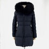 PRADA リナイロン三角ロゴフォックスファー女性ロングパディングジャケット330523-312 150555276 [P]