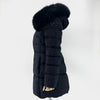 PRADA リナイロン三角ロゴフォックスファー女性ロングパディングジャケット330523-312 150555276 [P]