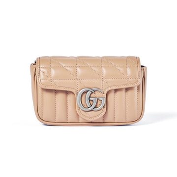 GUCCI Matelassé Mamonete GG Super Mini Chain Shoulder Bag 476433 DTD5N 2754 144594224 [P]