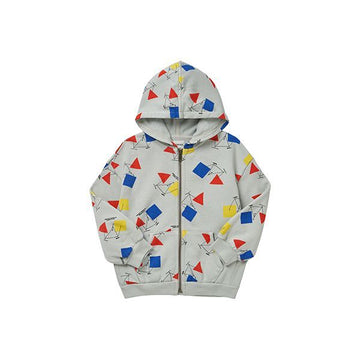 Bobo Choses Bike Kids Hooded Zip-Up 223AC053 900 146710233
