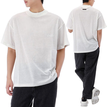 Fear of God 25FW Essential Embroidered Short Sleeve T-Shirt 125HO254282F IVORY 150633203