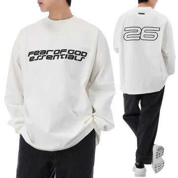 FEAR OF GOD Essential Ponte 90's Langarmshirt 125HO254543F IVORY 150633736