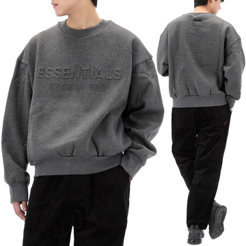 FEAR OF GOD 25FW Essentials Logo Embossed Sweatshirt 192HO256551F CHARCOALHEATHER 150633849