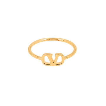 VALENTINO 7W2J0X03 MET CS4 V-Logo Ring 150633910