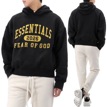 FEAR OF GOD 25FW Essentielle Klassische Fleece-Hoodie VINTAGEBLACK 150634110