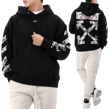 OFF WHITE ニュースペーパー ARR スケート フーディ OMBB085F25FLE00E 1001 150634295