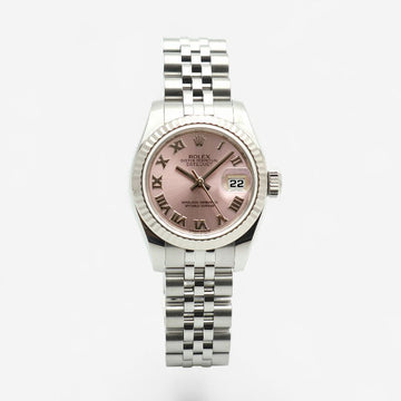 ROLEX Datejust 26 Pink Salmon Roman Zifferblatt 179174 Damen Stahl Uhr 2011 150634829