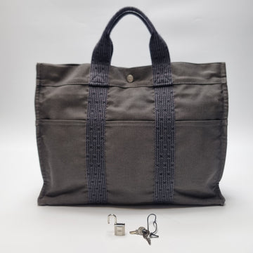 HERMES Furuto Canvas MM Tote Bag 512-43 150638544