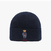 POLO RALPH LAUREN Solid Denim Bear Knit Beanie PC1463-433 149323695 [P]