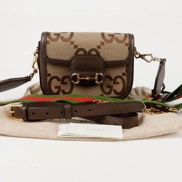 GUCCI 658574 ホースビット 1955 ジャンボ GG ミニ ショルダー クロスバッグ 150319498