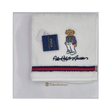 Polo Ralph Lauren Ralph Lauren Bear Embroidered White Hand Towel bear-11 150639755