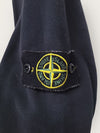 STONE ISLAND ブラックジップポケットワッペンラウンドトレーナー 150639876 [P]