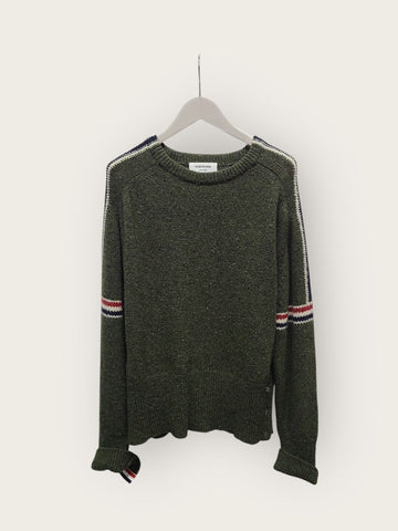 Thom Browne Khaki Mohair Armband Hidden Round Knit 150640073