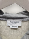 Thom Browne Light Gray Stripe Knit Hoodie 150641343 [P]