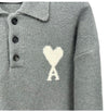 AMI 25FW Big Hearted Collar Alpaca Wool Knit UPL408 058 150641802 [P]
