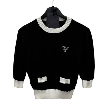 PRADA Mini-Logo-Crop-Cotton-Pullover (55) 150643402