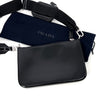 Prada Brushed Triangle Logo Crossbody Bag Black (2VH129) 150644540 [P]