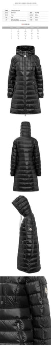 MONCLER 24SS AMINTORE Logo-Patch Steppjacke Schwarz 1A000 07 595ZZ 999 70425621 [P]