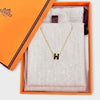 Hermes Mini Pop Hach Pendant Gold Noir Black H147992F03 131343608 [P]