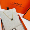 Hermes Mini Pop Hach Pendant Gold Noir Black H147992F03 131343608 [P]