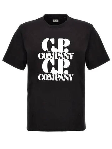 CP COMPANY Grafisches T-Shirt 16CMTS137A 005100W 999 133020942