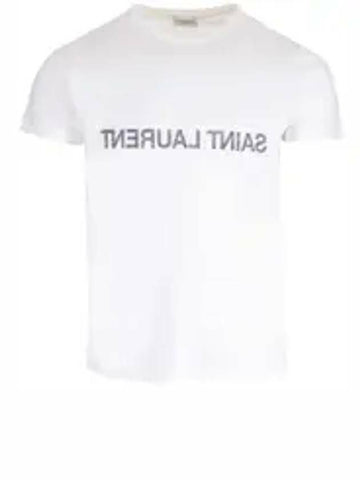 Saint Laurent Reverse Logo T-Shirt 133033023