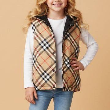 BURBERRY Reversible Checked Padded Vest für Kinder 6 Jahre 127306298