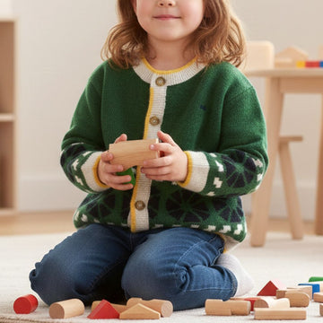 BOBO CHOSES Kaleidoskop Jacquard Cardigan B225AC114 311 145173379