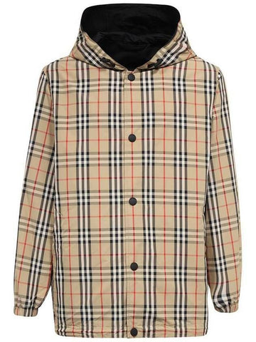 BURBERRY チェックナイロンリバーシブルジャケット 8074688 133027062