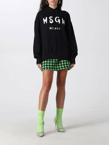 MSGM ロゴフードティーシャツ 133039874