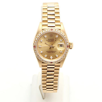 ROLEX 女性用ゴールド時計 デイトジャスト 26 69178 オリジナル テンポイント ダイヤダイヤル 1987年生まれ 150661487