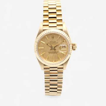 ROLEX デイトジャスト 26 女性用 ゴールド時計 69178 ボカシ クラシック ビンテージ 1988年生まれ 150661516