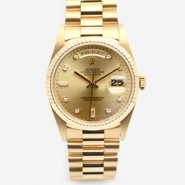 Rolex Day-Date 36 Men's Gold Watch Original Diamond 1997 Birth Certificate 18238 150662450