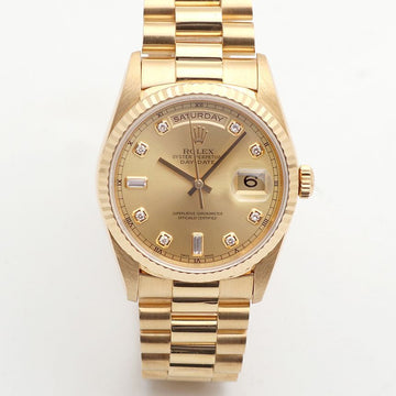 Rolex Day-Date 36 18238G Men's Gold Watch Original Ten-Point Diamond 1999 150662458