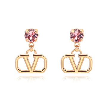 VALENTINO Gara von V-Logo Kristall Tropfen Ohrringe 150633917
