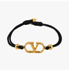 Valentino Garavani V Logo Cotton Bracelet 150633913 [P]