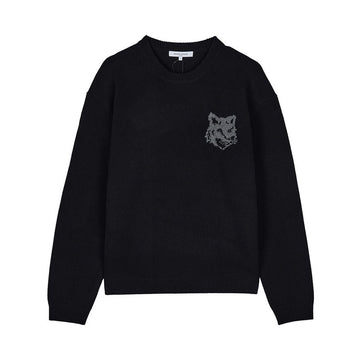Maison Kitsune Men's Fox Head Merino Knit 150664770