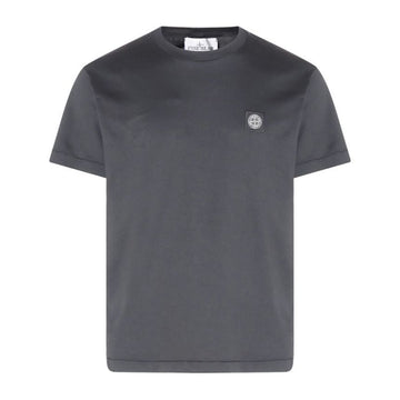 STONE ISLAND コットンジャージロゴパッチガーメントダイ半袖Tシャツ グレー 2100027 S0013 V0062 150667010