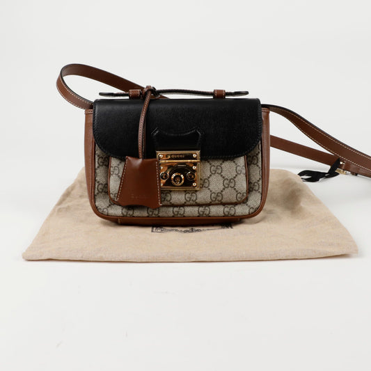 GUCCI 658487 パドロック ミニ トート ショルダーバッグ 150442906 [P]