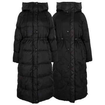 WEEKEND MAXMARA Schwarze reversible Gänsedaunen-Langjacke NOVAK 005 2525496082 150212275