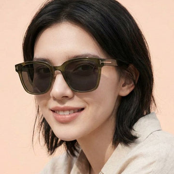 Tom Ford Sunglasses TF1239 K 98A Transparent Square Horn Rimmed Luxury Asian Fit Unisex 150696408